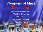 Weapons of Mass Destruction - Environmental Public Health Today