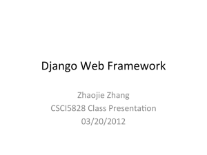 Django Web Framework