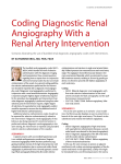 coding diagnostic renal angiography With a renal artery Intervention