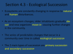 Section 4.3 - Ecological Succession