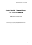 Global Health, Climate Change and the Environment