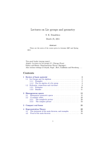 Lectures on Lie groups and geometry