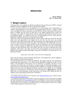 Weight - Raynald`s SPSS Tools