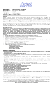 Infection Control Practitioner, Part Time (16-117)