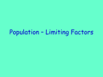 Population – Limiting Factors