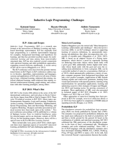 Inductive Logic Programming: Challenges