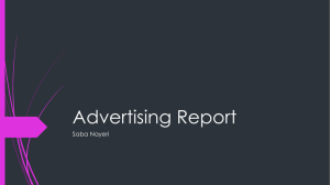 Advertising Report
