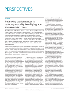 Rethinking ovarian cancer II: reducing mortality from high