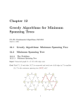 Chapter 12 Greedy Algorithms for Minimum Spanning Trees