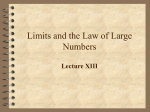 Limits and the Law of Large Numbers