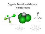 Organic Functional Groups: Halocarbons