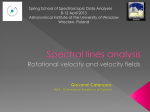 Spectral lines analysis