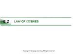 6.2 law of cosines
