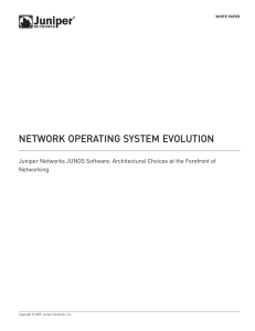 Network Operating System Evolution