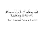 PowerPoint Presentation - Cognitive Science: Research in Problem