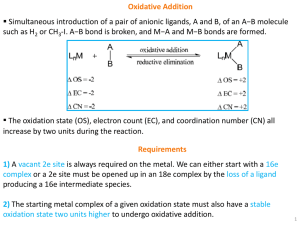 Oxidative Addition