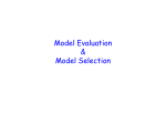 Model Evaluation and Model Selection