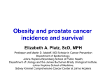 Obesity and prostate cancer incidence and survival Elizabeth