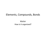 Elements, Compounds, Bonds