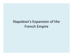 Napoleon`s Expansion of the French Empire