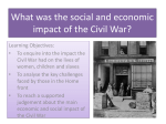 Lesson 26 AEC Social and Economic impact of the Civil War
