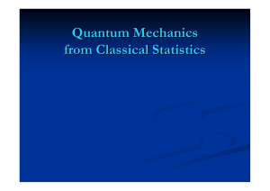 Quantum Mechanics from Classical Statistics