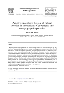 Adaptive speciation: the role of natural selection in mechanisms of