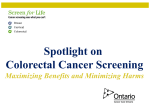 2013 Colorectal Cancer Screening Slide Deck