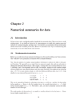 Chapter 3 Numerical summaries for data