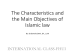 The Characteristics of Islamic law