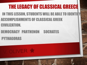 Power Point - Classical Greece Hellenism