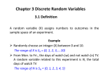 Chapter 3 Discrete Random Variables