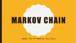 MARKOV CHAIN