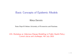 Basic Concepts of Epidemic Models