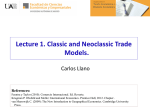 Trade and Technology: The Ricardian Model Readings: Chapter 2