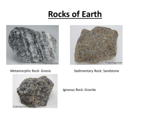 Rocks of Earth - Uplift Community High School