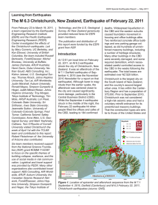 The M 6.3 Christchurch, New Zealand, Earthquake of February 22