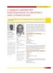 common laboratory investigations in obstetrics and gynaecology