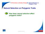 Natural Selection on Polygenic Traits