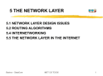 THE NETWORK LAYER 5.2 ROUTING ALGORITHMS