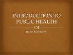 INTRODUCTION TO PUBLIC HEALTH