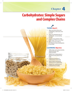 Carbohydrates: Simple Sugars and Complex Chains