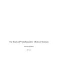 The Treaty of Versailles and its effects on Germany
