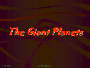 Giant Planets - Wayne State University Physics and Astronomy