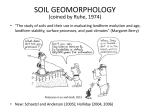 Soil geomorphology - University of Colorado Boulder
