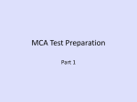 MCA Test Prep Answers Part 1