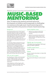 music-based mentoring