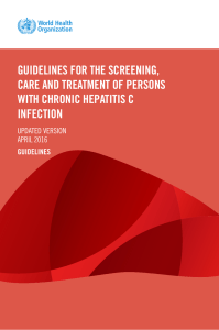 guidelines for the screening, care and treatment of persons with