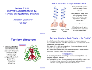 Tertiary Structure