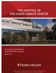 Fox Chase Cancer Center Community Health Implementation Strategy
